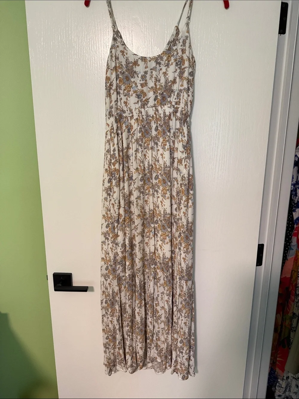 Abercrombie Floral Spaghetti-Strap Maxi Dress